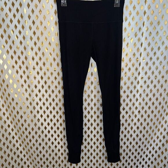 Athleta ankle sock hole leggings black full length size S SP - Picture 3 of 5